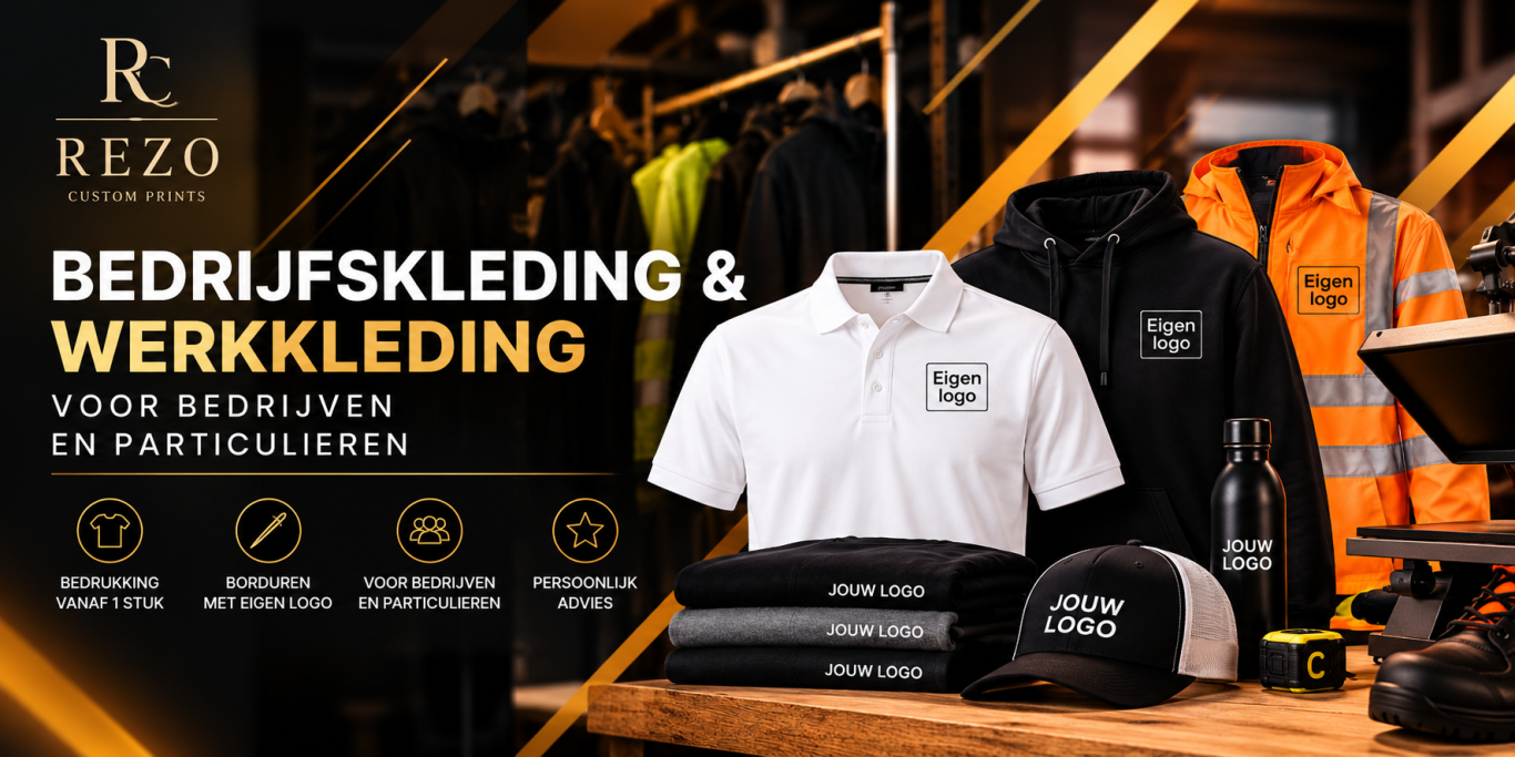 het bedrukken van jouw kleding in Venray. Rezo Custom Prints Venray
